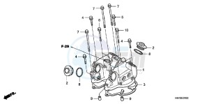 TRX400XC drawing CYLINDER HEAD COVER