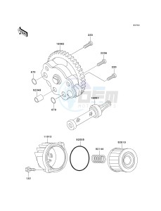 AN 110 C (C6-C7) drawing OIL PUMP