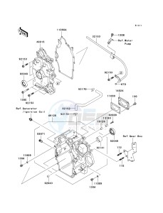 KAF 620 P [MULE 4000] (P9F-PAF) P9F drawing CRANKCASE