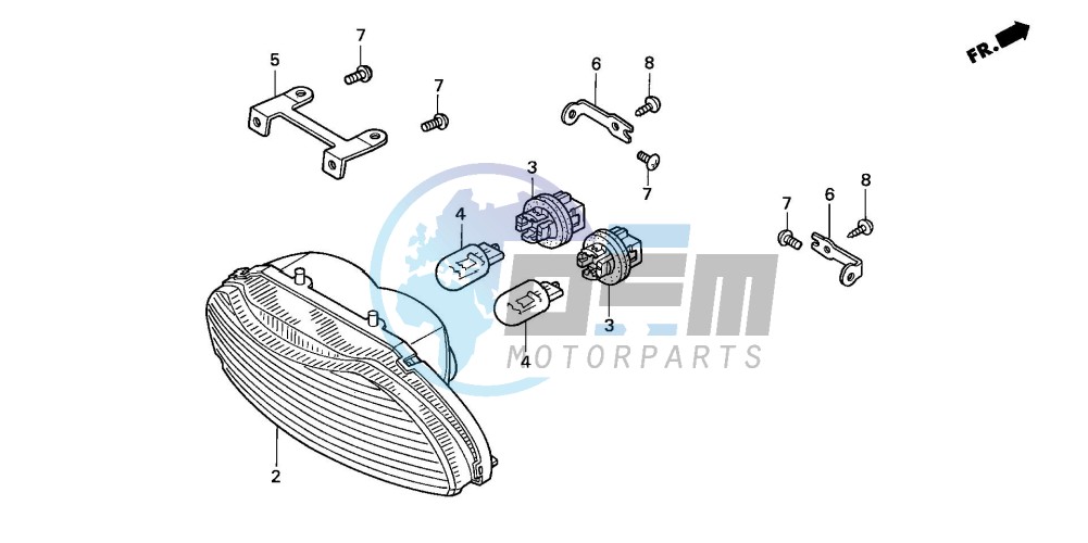 TAILLIGHT (CBR600F/F44)