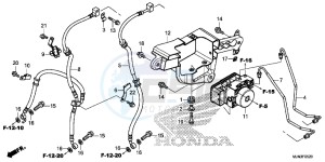 CTX1300AE CTX1300A UK - (E) drawing ABS MODULATOR/ FRONT BRAKE HOSE (CTX1300A)