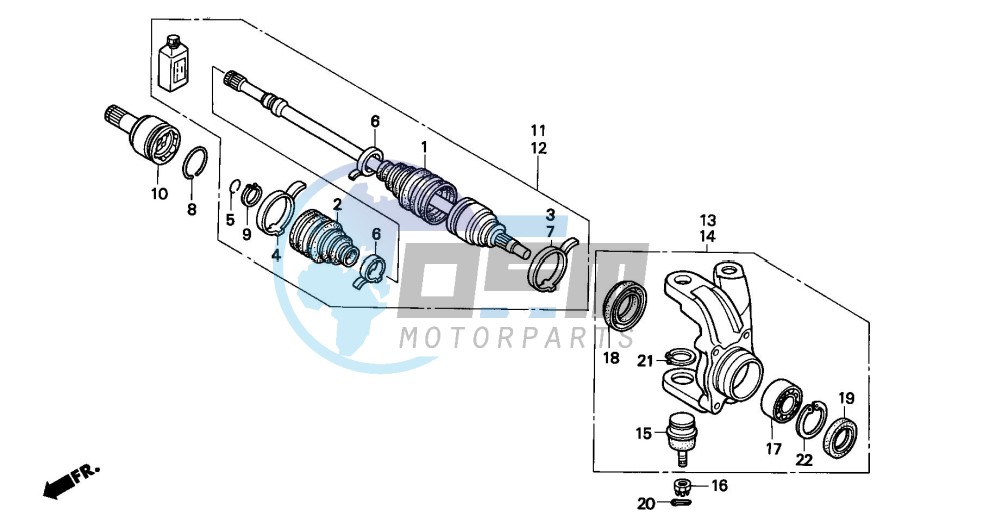 KNUCKLE (TRX300FW)