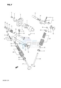 DR250 (E24) drawing CAM SHAFT - VALVE