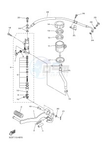 FZ1-S FZ1 FAZER 1000 (2DV1) drawing REAR MASTER CYLINDER