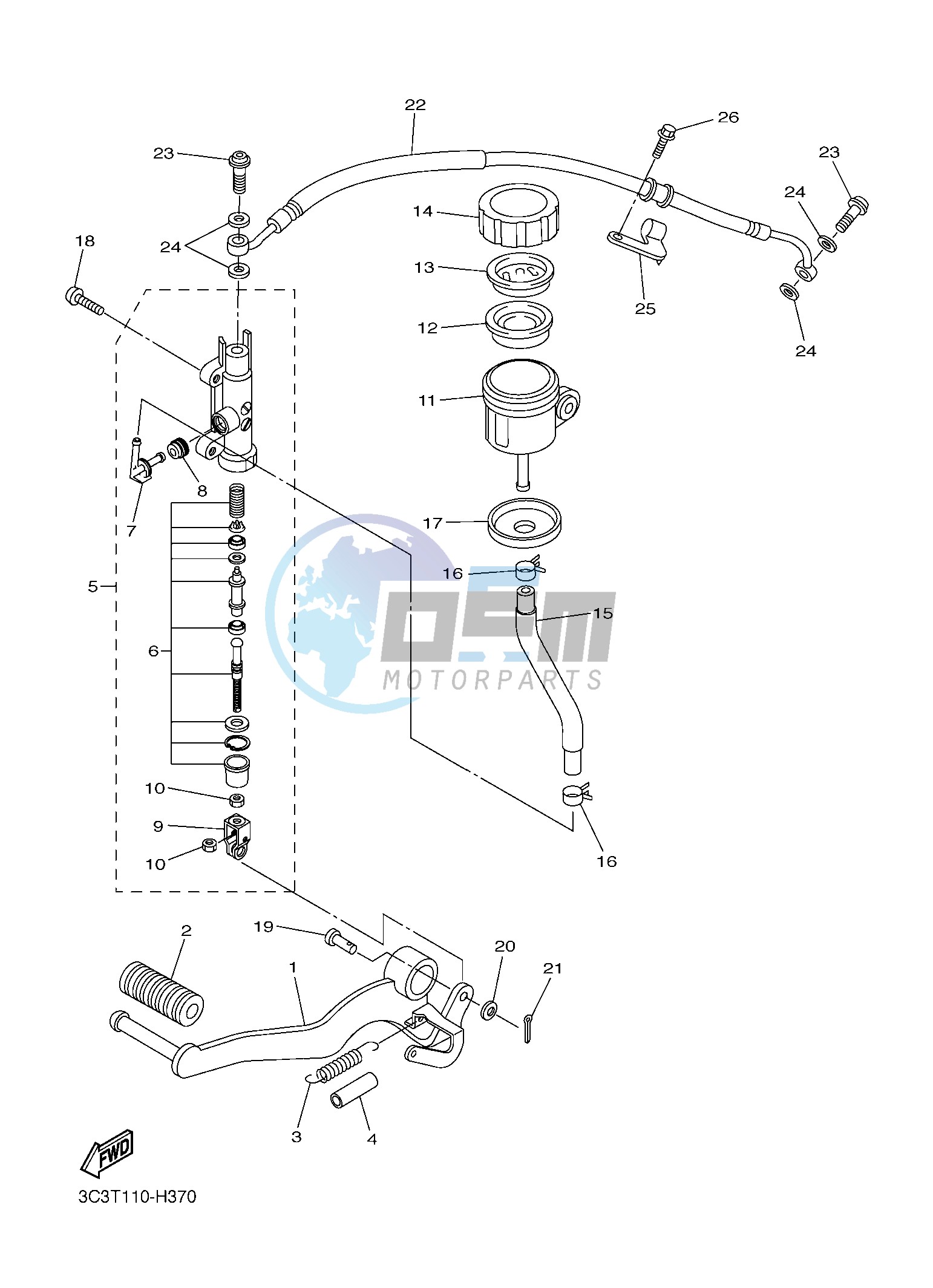 REAR MASTER CYLINDER