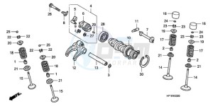 TRX450ER9 Australia - (U / SEL) drawing CAMSHAFT/VALVE