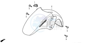 NSS250 drawing FRONT FENDER