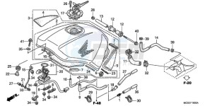 ST1300A9 UK - (E / ABS MKH MME) drawing FUEL TANK