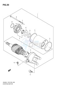 AN400 (E03) Burgman drawing STARTING MOTOR