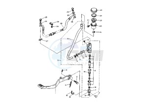 XT Z TENERE 660 drawing REAR MASTER CYLINDER