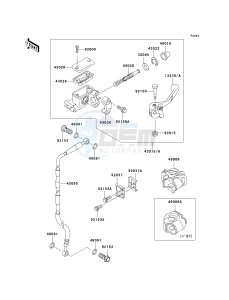 KX 65 A [KX65 MONSTER ENERGY] (A6F - A9FA) A6F drawing FRONT MASTER CYLINDER