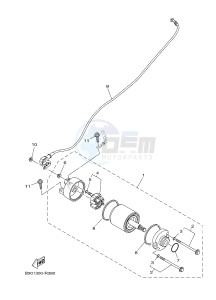 MTN850 MTN-850D MT-09 SP (B6C1) drawing STARTING MOTOR