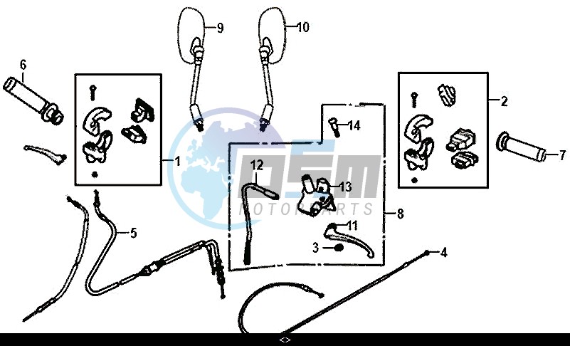 CABLE SWITCH HANDLE LEVER