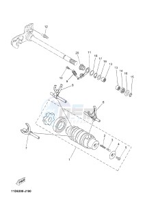 XT660Z TENERE (2BD6 2BD6 2BD6) drawing SHIFT CAM & FORK