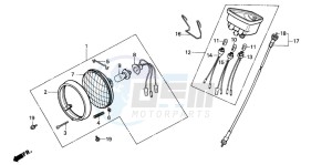 C50Z2 drawing HEADLIGHT/SPEEDOMETER (1)