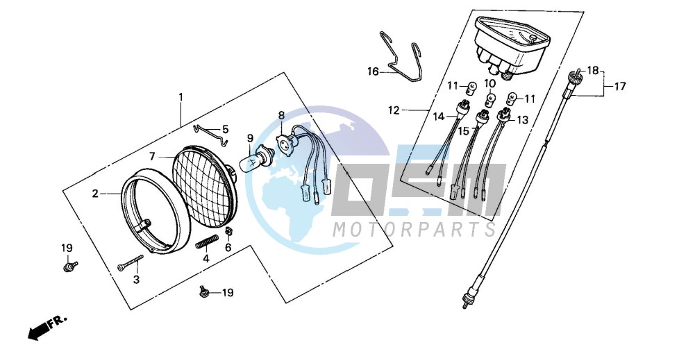 HEADLIGHT/SPEEDOMETER (1)