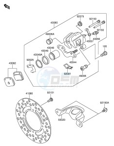 RM65 (E3) drawing REAR BRAKE