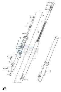 GN250 (E2) drawing FRONT DAMPER