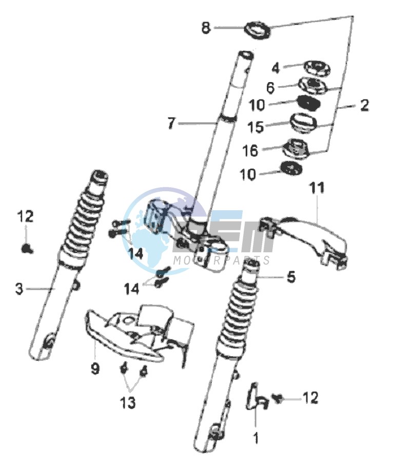 FRONT FORK/ STEERING HEAD BEARING