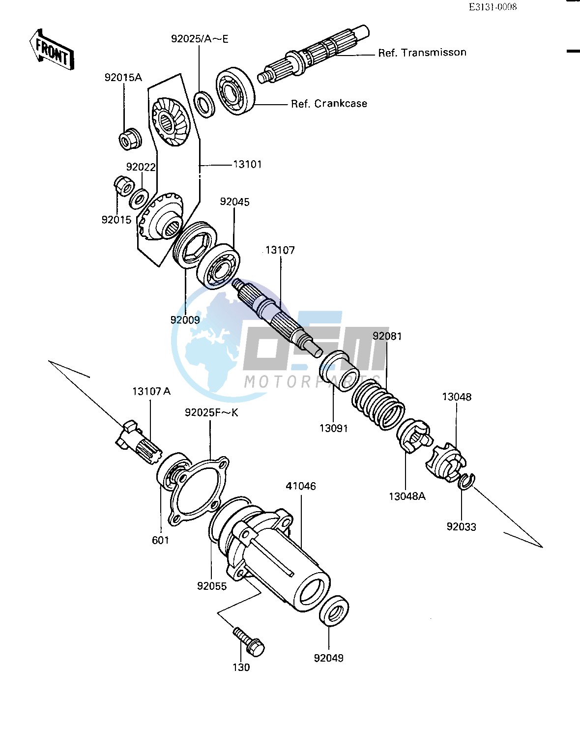 FRONT BEVEL GEARS