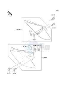 KX 100 C [KX100] (C1-C3) [KX100] drawing SIDE COVERS