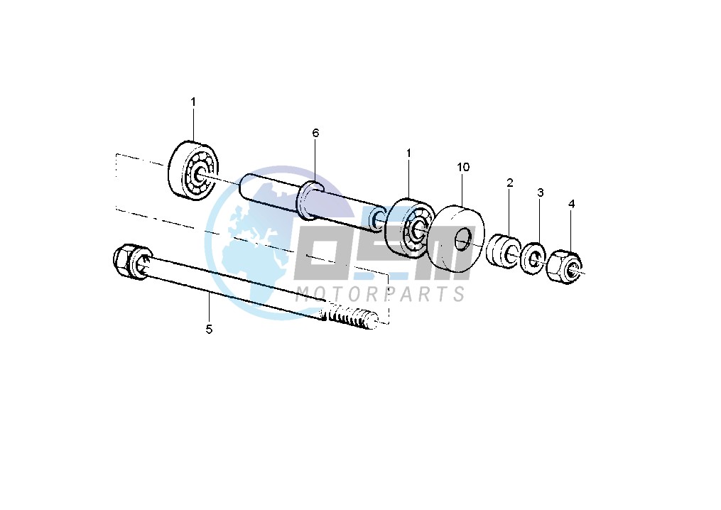 Front wheel axle