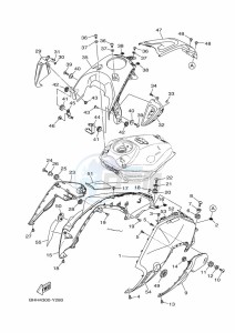 MT-07 MTN690 (BATS) drawing FUEL TANK 2