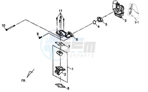 ORBIT II 50 TS drawing CARBURATOR