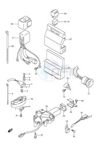 DF 300A drawing PTT Switch/Engine Control Unit