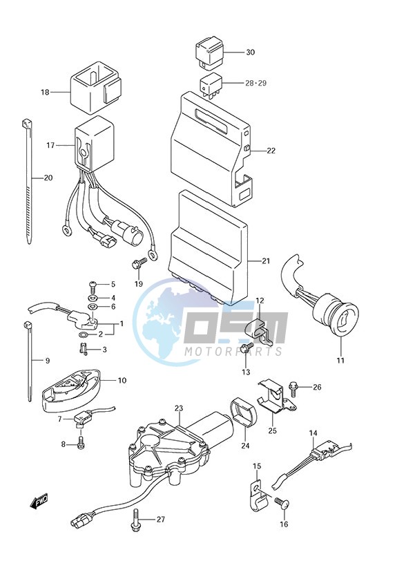 PTT Switch/Engine Control Unit