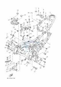 XSR700 MTM690 (BU32) drawing FRAME