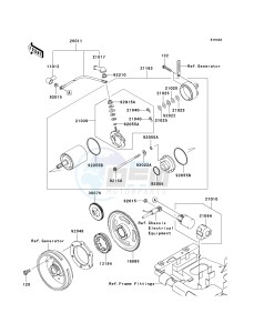 KVF 650 F [BRUTE FORCE 650 4X4I] (F6F-F9F ) F8F drawing STARTER MOTOR-- F7F_F8F- -