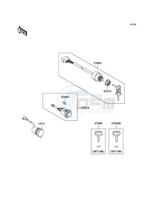 MULE 3010 DIESEL 4x4 KAF950B6F EU drawing Ignition Switch