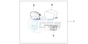 CB750F2 SEVEN FIFTY drawing PILLION BAG