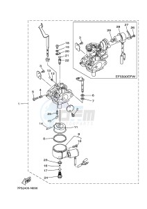 EF5500FW 357 (7P52 7P53 7P53) drawing CARBURETOR 3