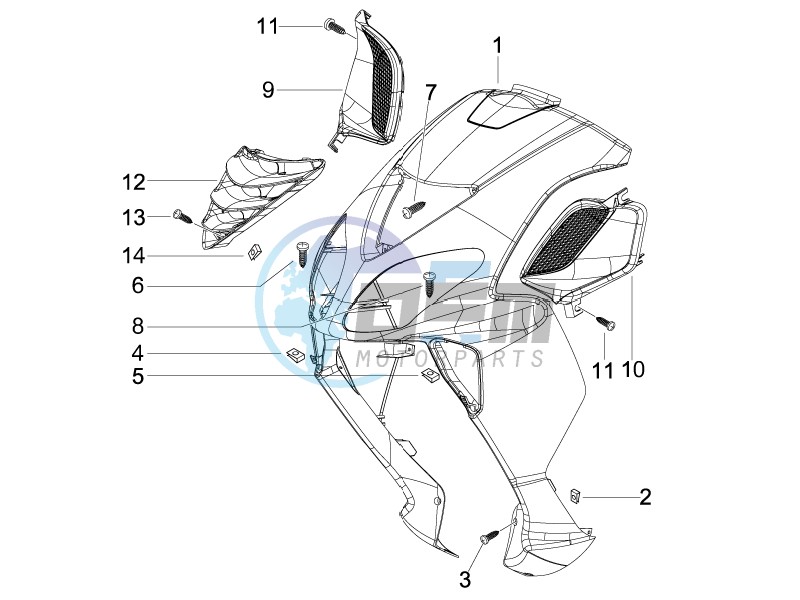 Front shield