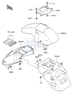 ZX 600 A [NINJA 600] (A1-A2) [NINJA 600] drawing FENDERS