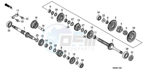 TRX250XA Europe Direct - (ED) drawing TRANSMISSION