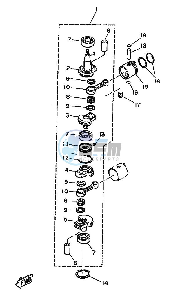 CRANKSHAFT--PISTON