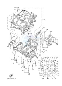 MT09A MT-09 ABS 900 (2DRN) drawing CRANKCASE