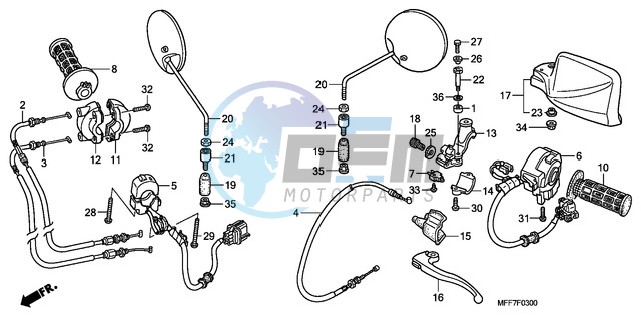 HANDLE LEVER/SWITCH/CABLE