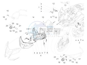 ETV 1200 Caponord Rally (EMEA, APAC) drawing Front lights