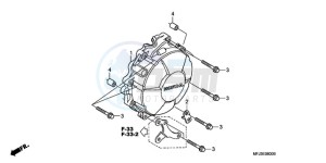 CBR600RAA BR / ABS - (BR / ABS) drawing GENERATOR COVER