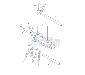 XJ6-FA DIVERSION ABS 600 drawing SHIFT CAM AND FORK