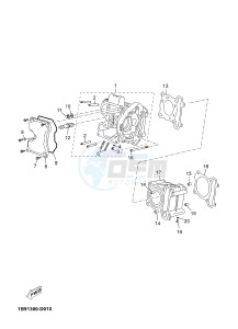 YP125R X-MAX125 X-MAX (2DM9 2DM9) drawing CYLINDER