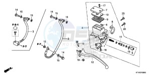 SH300E SH300E UK - (E) drawing REAR BRAKE MASTER CYLINDER