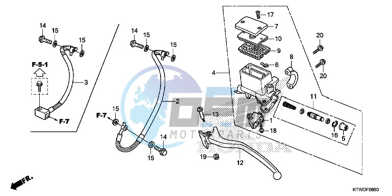 REAR BRAKE MASTER CYLINDER