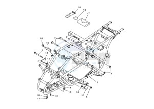 ATV 125 drawing FRAME