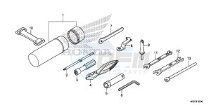 TRX420FE1G TRX420 Europe Direct - (ED) drawing TOOLS