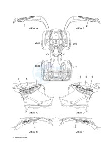 YFM700FWAD YFM70GPSH GRIZZLY 700 EPS SPECIAL EDITION (2UDM) drawing GRAPHICS